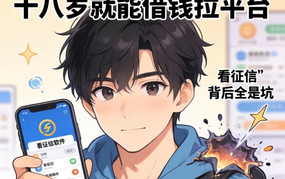 我试了十八岁就能借钱的平台，发现不看征信的软件背后全是坑