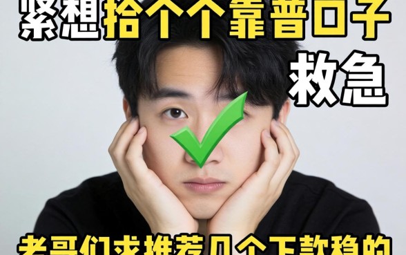 手头紧想找个靠谱口子救急,老哥们求推荐几个下款稳的!