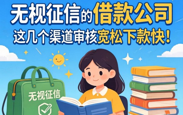 揭秘无视征信的借款公司，这几个渠道审核宽松下款快