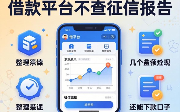 哪个借款平台不查征信报告?整理了几个还能下款的口子