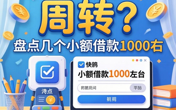 急需周转?盘点几个小额借款1000左右的平台