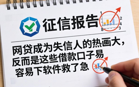 我看了上千份征信报告，发现网贷成为失信人的几率大，反而是这些借款口子最容易下软件救了急