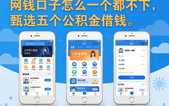 网贷口子怎么一个都不下,甄选五个公积金借钱app