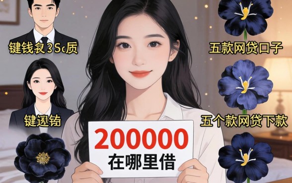 借钱200000在哪里借,深入剖析五个无视黑花半夜下款的网贷口子