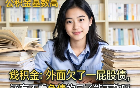 公积金基数高但外面欠了一屁股债,还有不看负债的口子能下款吗?