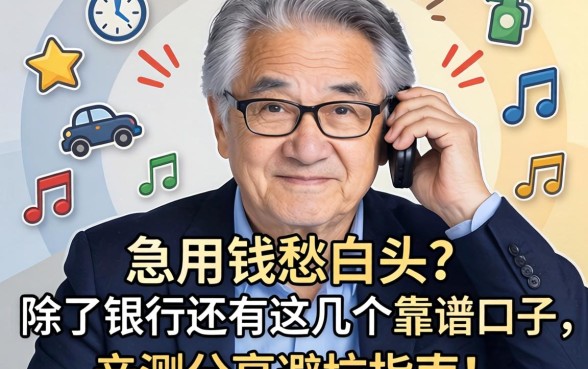 急用钱愁白头？除了银行还有这几个靠谱口子，亲测分享避坑指南！