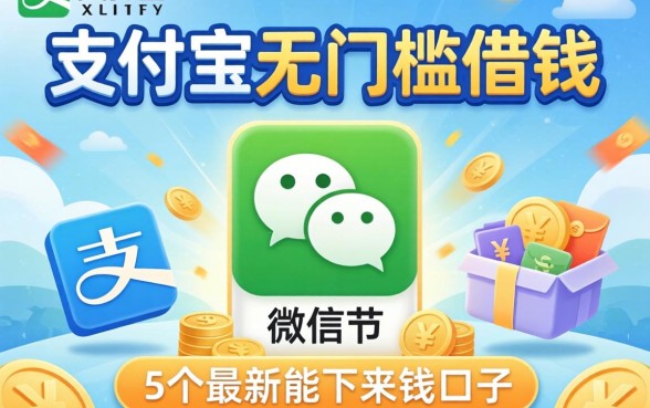 微信支付宝无门槛借钱，遴选5个最新能下来钱的口子