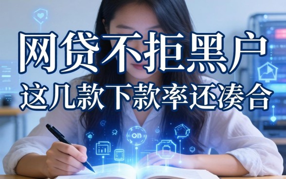 揭秘哪个网贷不拒黑户，这几款下款率还凑合