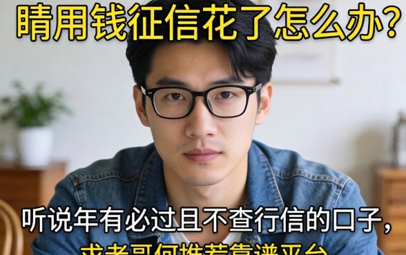 急用钱征信花了怎么办？听说2026年有必过且不查征信的口子，求老哥们推荐靠谱平台！