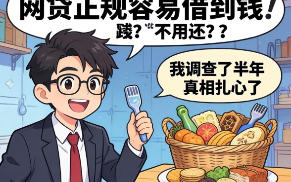 什么网贷正规容易借到钱不用还？我调查了半年，真相扎心了