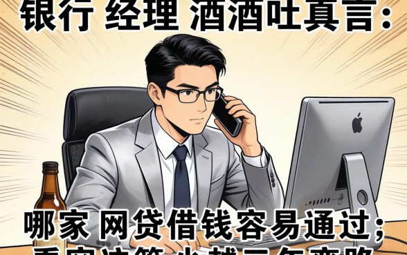 银行经理酒后吐真言：哪家网贷借钱容易通过，看完这篇少走三年弯路