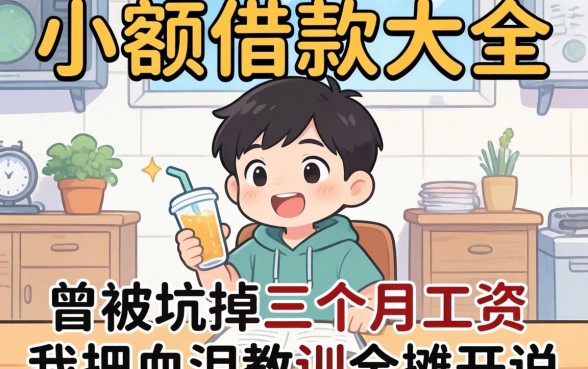 个人小额借款大全：曾被坑掉三个月工资，我把血泪教训全摊开说