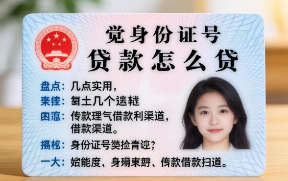 用身份证号贷款怎么贷？盘点几个实用的借款渠道