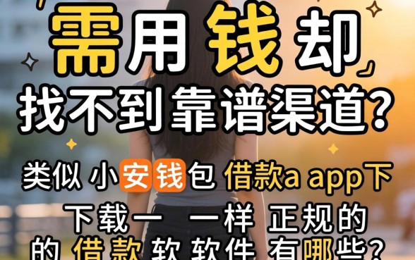 急需用钱却找不到靠谱渠道？类似小安钱包借款app下载一样正规的借款软件有哪些？