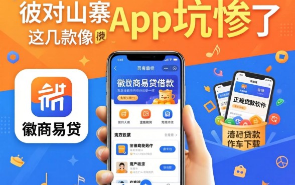 别被山寨app坑惨了，这几款像徽商易贷借款app下载一样正规的贷款软件才靠谱