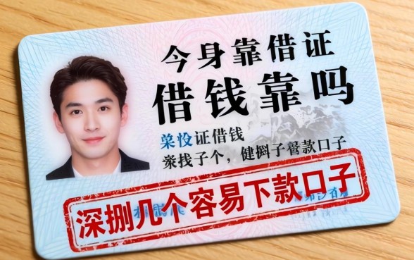 压身份证借钱靠谱吗?深扒几个容易下款的口子