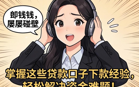 急需用钱却屡屡碰壁？掌握这些贷款口子下款经验，轻松解决资金难题！