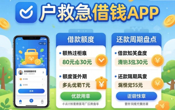 黑户救急借钱app的借款额度与还款周期盘点