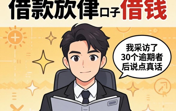 有什么软件有借款口子可以借钱？我采访了30个逾期者后说点真话