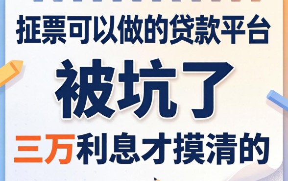 有保单可以做的贷款平台：我被坑了三万利息才摸清的门道