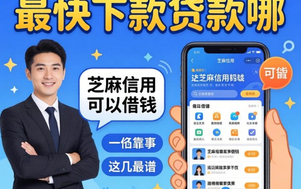 我试了最快下款的贷款有哪些，发现芝麻信用可以借钱的app里这几个最靠谱
