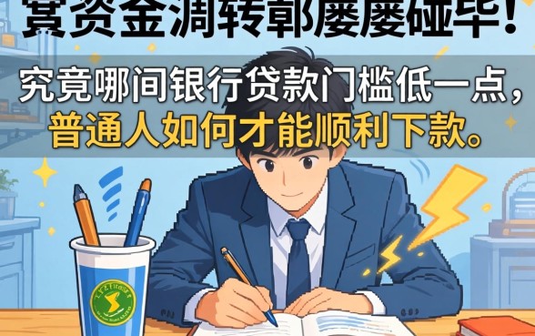 急需资金周转却屡屡碰壁？究竟哪间银行贷款门槛低一点，普通人如何才能顺利下款？