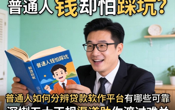急需用钱却怕踩坑?普通人如何分辨贷款软件平台有哪些可靠?深扒五大正规渠道助你渡过难关