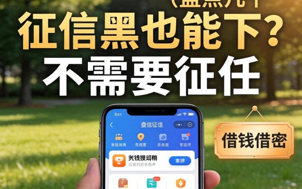 无视征信黑户也能下？盘点几个不需要征信的借钱软件