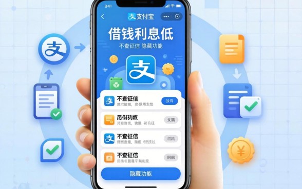 我翻遍了支付宝，发现这几款借钱利息低且不查征信的隐藏功能