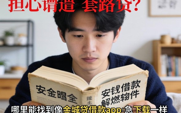 急需用钱却担心遭遇套路贷？哪里能找到像金城贷借款app下载一样安全的借款软件来解燃眉之急？