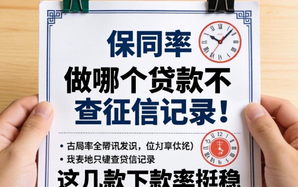 揭秘用保单做哪个贷款不查征信记录，这几款下款率挺稳