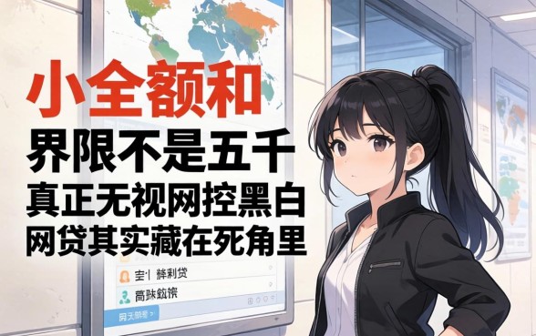 我看透了，大额和小额的界限不是五千，真正无视风控黑白的网贷其实藏在死角里