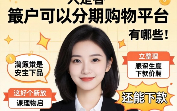 黑户可以分期的购物平台有哪些？整理几个还能下款的