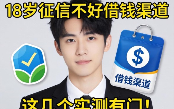 揭秘18周岁征信不好借钱渠道，这几个实测有门路