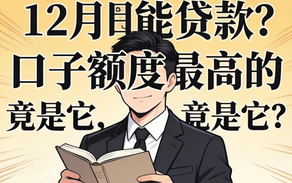 我试遍了全网，发现12月能贷款的口子额度最高的竟是它