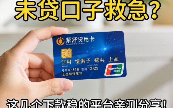 手头紧想用信用卡贷口子救急?这几个下款稳的平台亲测分享!