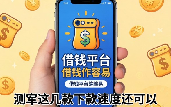 手机哪个平台借钱最容易？实测这几款下款速度还可以
