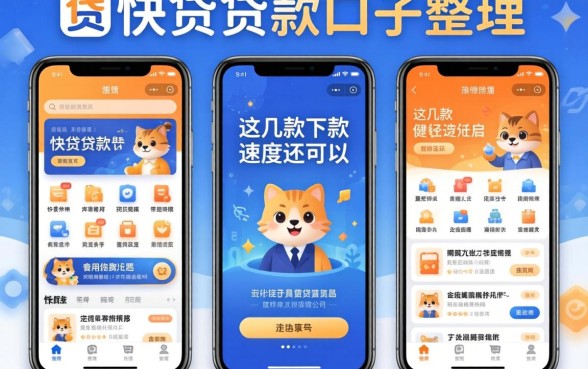 类似快贷贷款的口子整理：这几款下款速度还可以