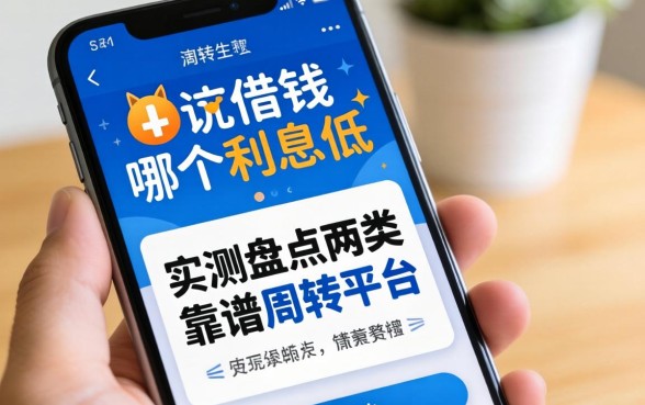 手机上借钱哪个利息低?实测盘点两类靠谱周转平台