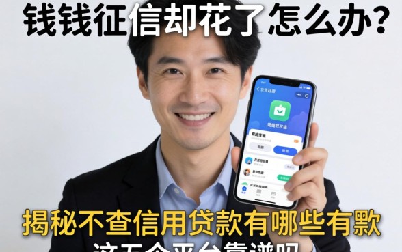 急需用钱征信却花了怎么办？揭秘不查信用的贷款有哪些软件，这五个平台靠谱吗？
