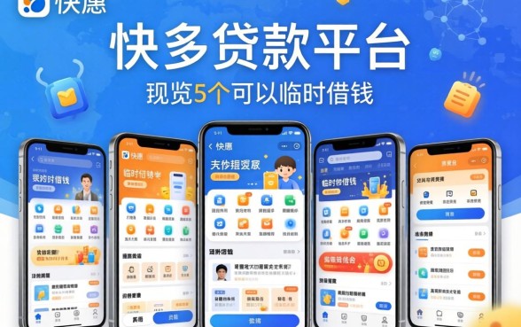 申请快的贷款平台，概览5个手机可以临时借钱的平台
