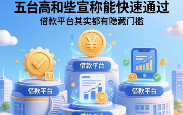 我实测了五个平台,发现那些宣称能快速通过的借款平台其实都有隐藏门槛