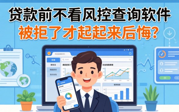 办贷款前不看风控查询软件，被拒了才想起来后悔？