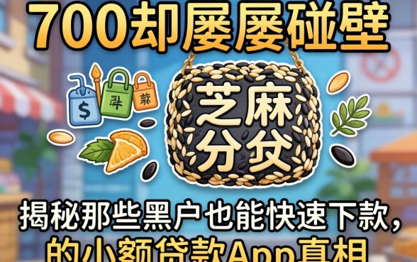我芝麻分700却屡屡碰壁，揭秘那些黑户也能快速下款的小额贷款app真相
