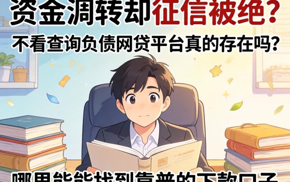 急需资金周转却因征信被拒?不看查询负债的网贷平台真的存在吗?哪里能找到靠谱的下款口子?