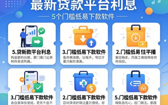 2026最新贷款平台利息，详尽说明5个门槛低易下款软件