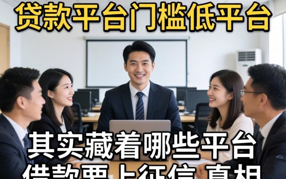 我发现新上线贷款平台门槛低平台背后，其实藏着哪些平台借款要上征信的真相