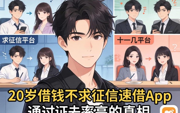 我试了十几个平台,发现20岁借钱不求征信速借app通过率高的真相