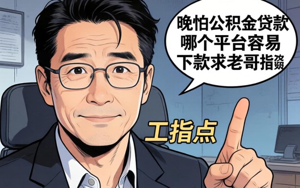 工资发得晚不怕，公积金贷款哪个平台容易下款？求老哥指点！