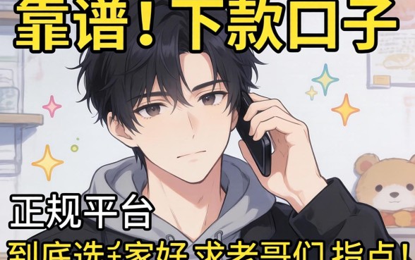 最近手头紧想找个靠谱的下款口子，正规平台到底选哪家好？求老哥们指点！